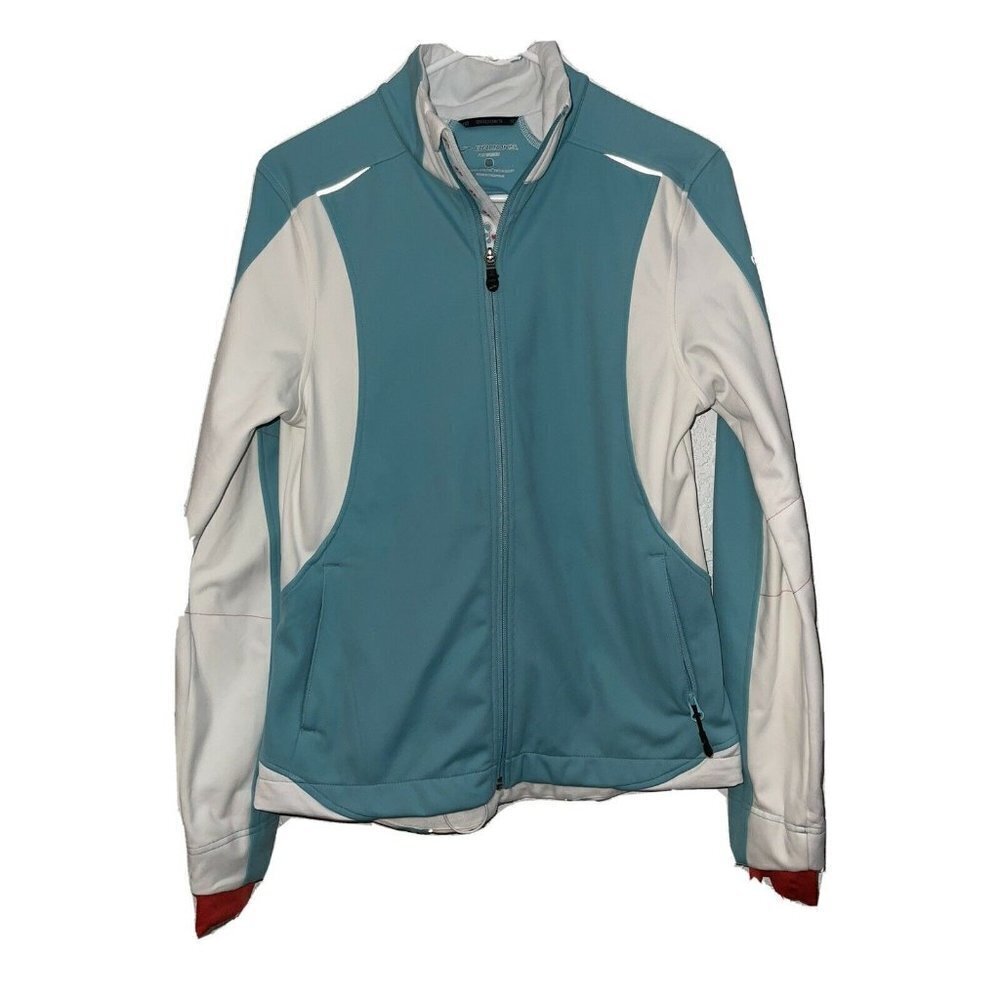 𝅺BROOKS Women's Shelter Technology Nylon Running Jacket Full Zip Size Medium P